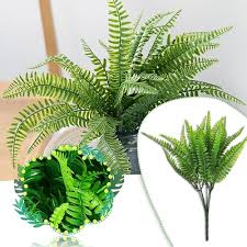 6pcs Artificial Plants Fake Plastic