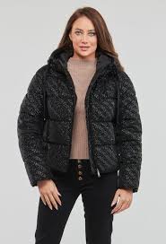 Guess Women S Short Puffer Jacket With