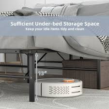 Queen Size Foldable Metal Platform Bed