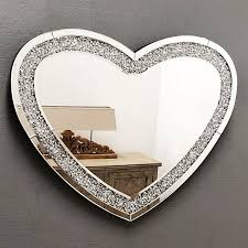 crushed glass sparkle heart shaped