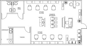 beauty salon floor plan design layout