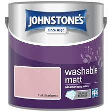 Johnstone S Washable Matt Paint Pink