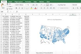 Make A Bubble Map With Excel
