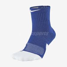 Details About Nike Unisex Dry Elite 1 5 Mid Basketball Socks Cushioned Crew Blue Sx5594 480