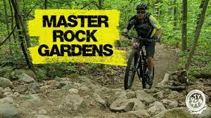 ride a rock garden on a mountain bike