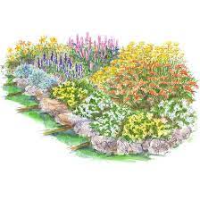 Colorful Slope Garden Plan