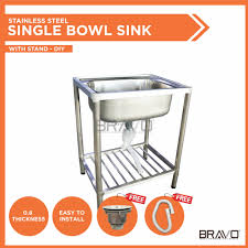 Most of them are quite an outdoor garden sink idea from youtube. Bravo Stainless Steel 26 X 20 Inch Single Bowl Sink Only Diy Easy Assembly Shiny Modern