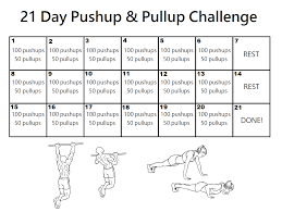 100 push ups 50 pull ups 21 day results