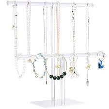 stand necklace holder acrylic jewelry