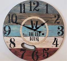 36 Farmhouse Wood Spool Wall Clock
