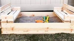 Awesome Sandbox With Bench Seats