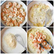Tonight's was shrimp in a creamy garlic wine sauce with linguine pasta. Creamy Lemon Garlic Shrimp Pasta Butter Your Biscuit