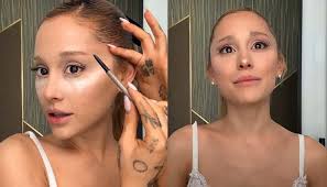 ariana grande realizes makeup cannot