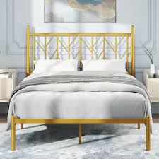 Queen Metal Bed Frame With Vintage