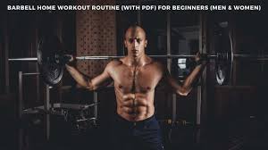 free barbell workout routine at home w
