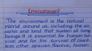 essay on environment 150 words