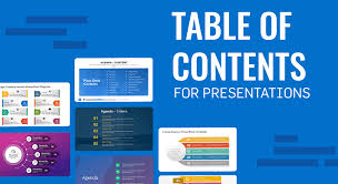 table of contents in powerpoint