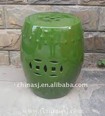 Green Drum Porcelain Garden Stool