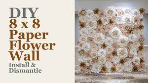 diy paper flower wall