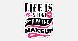 makeup funny e sticker spreadshirt