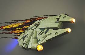 Star Wars Millennium Falcon 3d Wall Light