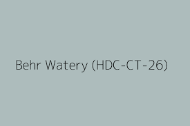 Behr Watery Hdc Ct 26 Color Hex Code