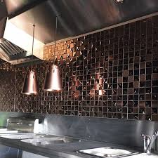copper metallica stainless steel mosaic
