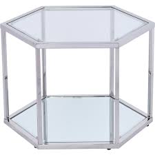 Hexagonal Modern Glass Coffee Table