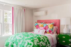 pink and gold teenage girl bedroom