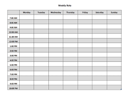 This template can be customized to change dates or time intervals, and can be printed as a blank document if you need a schedule that can be filled out by hand. Image Result For Staff Rota Template Work Planner Cleaning Checklist Template Hotel Housekeeping