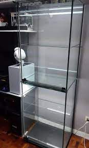 mac frameless glass display cabinet