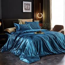 Luxury Bedding Set Silk Bed Cover Sheet