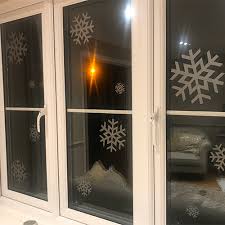 Frosted Snowflake Window Graphics