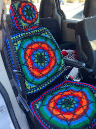 Custom Colored Crocheted Car Seat