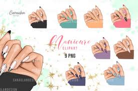 nail art clipart manicure hands