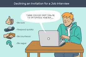how to decline a job interview with a