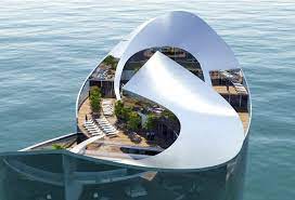 Floating Hotel in Qatar by Sigge Architects « Inhabitat – Green Design,  Innovation, Architecture, Green Building gambar png