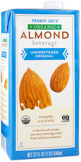 organic unsweetened almond beverage