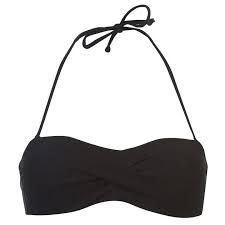 Joe Boxer Bandeau Bikini Top Padded Cups Removable