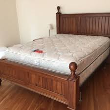 Oak Wood Queen Bed Usa Size