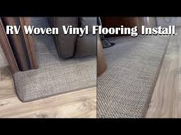 rv slide out woven vinyl flooring
