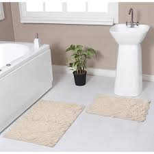 100 cotton bath rug set