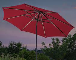 Costco Solar Powered Led Patio Umbrella