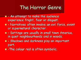 Conventions in the Horror Genre