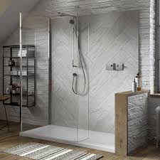 Very cool attractive effects can be created with ceramic tiles or granite tiles. Matki Boutique 1700x900 Walk In Shower Enclosure With Tray Shower Set Hinged Panel