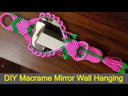 macrame mirror diy wall hanging