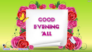 good evening sms for wallpaper