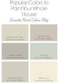 paint colors to paint your whole house