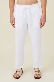 linen pant white