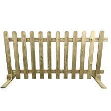 Portable Wooden Picket Fence Panel 6ft